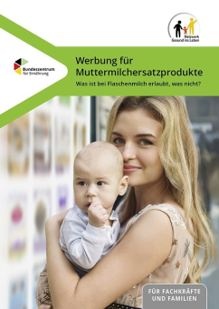 Broschüre Werbung für Muttermilchersatzprodukte